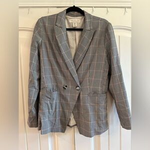 Rachel Zoe Black and White Houndstooth Blazer